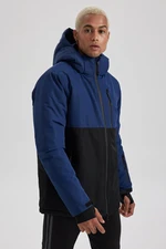 DEFACTO Fit Water Repellent Hooded Ski Jacket Fleece Lined