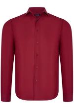 G726 DEWBERRY MEN'S SHIRT-BURGUNDY