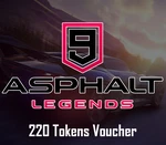 Asphalt 9: Legends - 220 Tokens Reidos Voucher