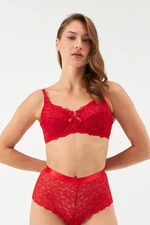 Dagi Red Lace Consolidating Bra