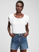 GAP T-shirt luxe ruffle - Women's