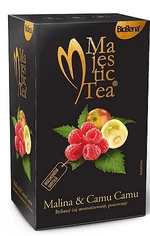 BIOGENA Majestic Tea Malina & Camu Camu bylinný čaj 20 x 2.5 g