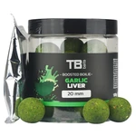 Tb baits boosterované boilie garlic liver 120 g - 24 mm