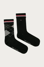 Ponožky Tommy Hilfiger (2-pack) černá barva, 100001495