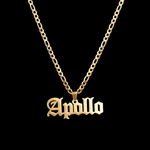 Acheerup Personalized Name Necklace for Men Customized Stainless Steel Thick Cuban Figaro Chain Detachable Pendant Women Gift