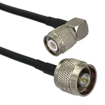 RG58 N Male Plug to TNC Male Plug Right angle Connector Crimp RF Jumper pigtail Cable Wire Terminals 6inch~20M
