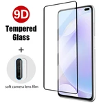 2IN1 Full Cover Screen Protector for Xiaomi Redmi Note 11 10 9 8 7 Pro Max 10S Lens Protective Glass for Redmi 10 9 9T 9A Glass