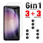 6IN1 For Samusng Galaxy S23 Plus S23Plus Full Cover Tempered Screen Glass Camera Lens Films Explosion-proof Accessory Film