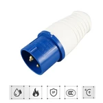 NEW Blue AC220V-250V 16 AMP 3 Pin Industrial Site Plug & Sockets IP44 2P+E Male/Female Industry Electrical Socket