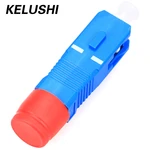 KELUSHI Fiber Optic Adapter FC/UPC Female to SC/UPC Male SM 9/125 Hybrid Adapter Single Mode SC-FC 2.5mm Opitcal Fiber Connector