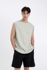 DEFACTO Boxy Fit Printed Crew Neck Undershirt