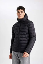 DEFACTO Slim Fit Hooded Coat