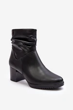 Women's Pressed Ankle Boots - Black Liriam