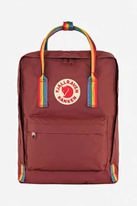 Ruksak Fjallraven Kanken Rainbow F23620.326.907-326, červená farba, veľký, s nášivkou