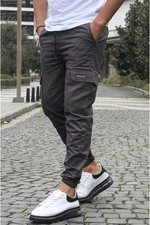 Madmext Smoked Cargo Pocket Jogger Pants 5437