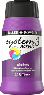 Daler Rowney System3 Farba akrylowa Velvet Purple 500 ml 1 szt