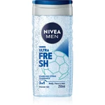 NIVEA MEN Ultra Fresh osvěžující sprchový gel 3 v 1 250 ml