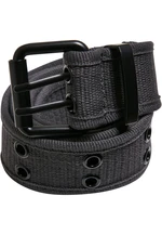 Canvas belt with double thorn buckle grey