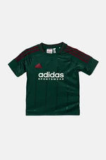 Dětské tričko adidas J NP TEE zelená barva, s potiskem, IW0890