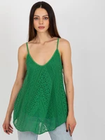 OCH BELLA ladies green loose top