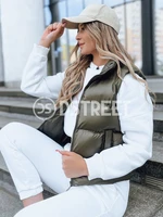 Women's quilted vest WILLOW green Dstreet