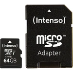 Intenso Professional pamäťová karta micro SDXC 64 GB Class 10, UHS-I vr. SD adaptéru