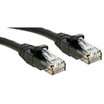 LINDY 45433 RJ45 sieťové káble, prepojovacie káble CAT 6 U/UTP 2.00 m čierna s ochranou 1 ks