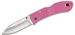 Zavírací nůž KA-BAR® Dozier Folding Hunter – Stříbrná čepel – Satin, Růžová (Barva: Růžová, Varianta: Stříbrná čepel – Satin)
