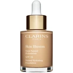 Clarins Skin Illusion Natural Hydrating Foundation rozjasňujúci hydratačný make-up SPF 15 odtieň 106N Vanilla 30 ml