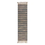 Modrý jutový behúň Flair Rugs Equinox, 60 x 230 cm