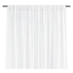 Biely záves AmeliaHome Voile Pleat, 140 x 250 cm