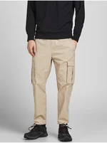 Beige Pants with Pockets Jack & Jones Gordon - Men's