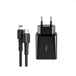 Baseus Speed adaptér PD USB-C + kábel USB-C/Lightning 18W, čierny