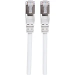 Intellinet 741910 RJ45 sieťové káble, prepojovacie káble CAT 6a (surový kábel CAT 7) S/FTP 7.50 m biela bez halogénov 1