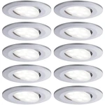 Paulmann 99923 Calla LED vstavané kúpeľňové svetlo sada 10 ks 60 W neutrálna biela  chróm (matný)