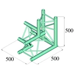 Alutruss TRILOCK 6082AL-33 3-bodová rampa rohové viazanie na 3 smermi 90 °