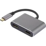 USB / DisplayPort / HDMI adaptér Renkforce RF-3388350, černá