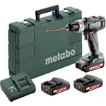 Aku vrtací šroubovák Metabo BS 18 L Set 602321540, 18 V, 2 Ah, Li-Ion akumulátor