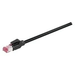 Síťový kabel RJ45 Bachmann 918.034, CAT 6A, S/FTP, 5.00 m, černá