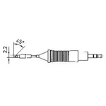 Pájecí hrot Weller RT 7, nožový, 2,2 mm