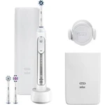 Rotační/oscilační elektrický kartáček na zuby Oral-B 8200 W, bílá, stříbrná