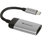 USB-C adaptér Verbatim 49143, stříbrná (matná)