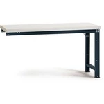 Přístavný stůl PROFI s plech krytina deska, Šxhxv = 2000 x 700 x 840 mm Manuflex WP4036.7016 WP4036.7016