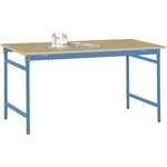 Manuflex BB3065.5012 Servírovací stolek základní stacionárně s multiplex stolní deska ve světle modrá RAL 5012, Šxhxv: 1500 x 800 x 780 mm
