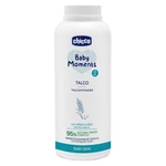 CHICCO Pudr dětský Baby Moments s rýžovým škrobem 95 % přírodních složek 150 g