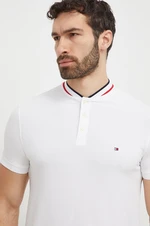 Polo tričko Tommy Hilfiger pánsky,biela farba,jednofarebný,MW0MW34752