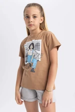 DEFACTO Girl Regular Fit Short Sleeve T-Shirt