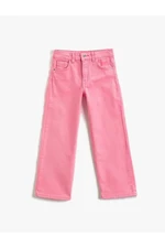 Koton Girls' Jeans Pink 3skg40051ad