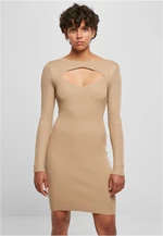 Women's cut-out dress unionbeige