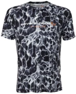 Savage gear tričko night uv t shirt black waterprint - xxl